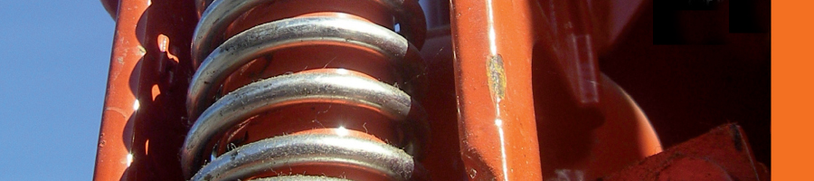 Compression spring in use