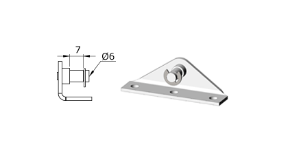 Technical drawing - Endfitting - Brackets mandrel