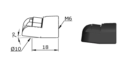 Technical drawing - Endfitting - Ballsocket