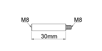 Technical drawing - Endfitting - Extension